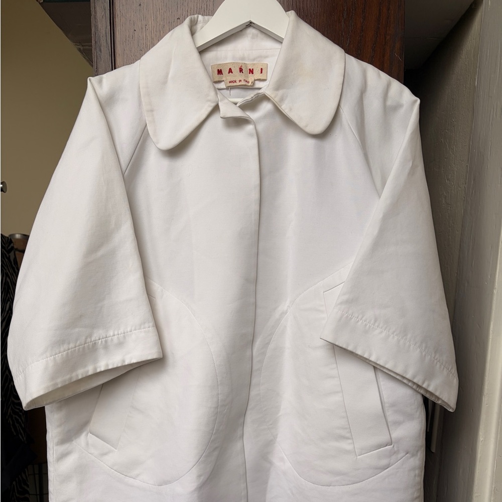 Marni Ivory Cape Jacket